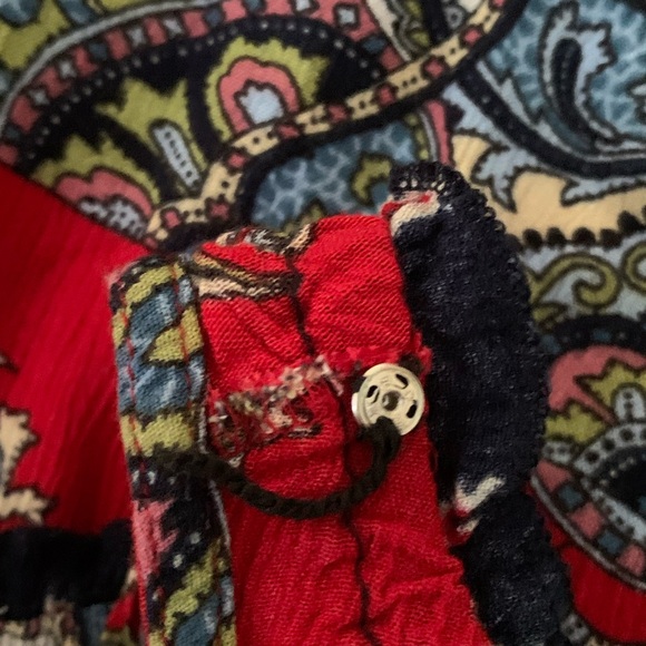 Biła sleeveless Boho tank top with tassels   Size XL - Picture 8 of 12